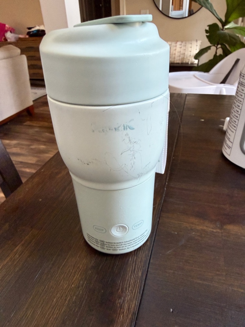 Portable Electric bottle warmer - Mint Green